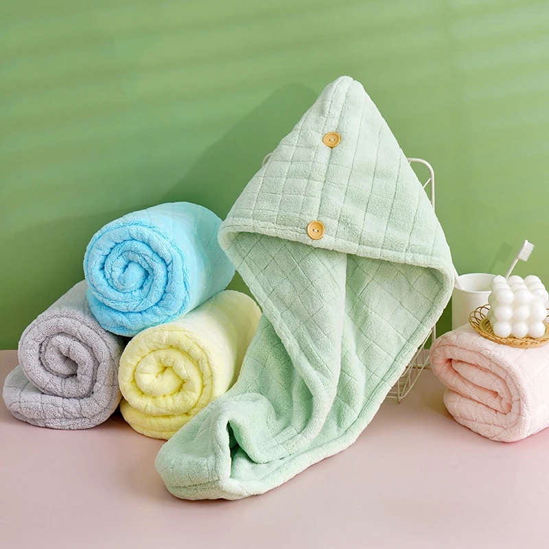 Microfiber Hair Turban Smooth Knitted Woven Quick-Dry Head Towel Wrap Anti-Frizz Turban for Home Use for Adults