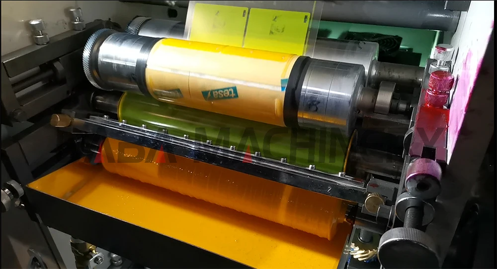 DINGYU Flexo sheet transparent vinyl sticker label pvc printing machine