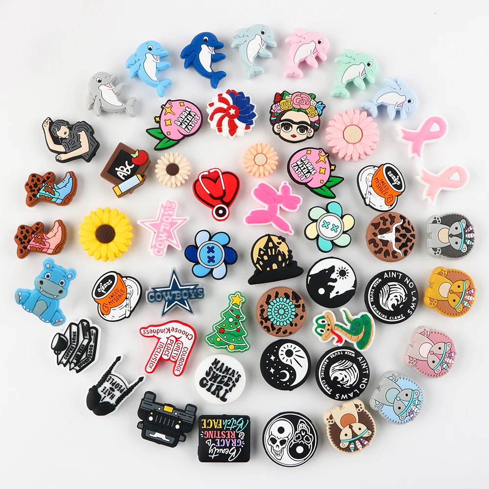 Wholesale Food Grade Pacifier Chain Baby Teething Toys Animal Focal Silicone Beads For Pens Bracelet Necklace Keychain Making