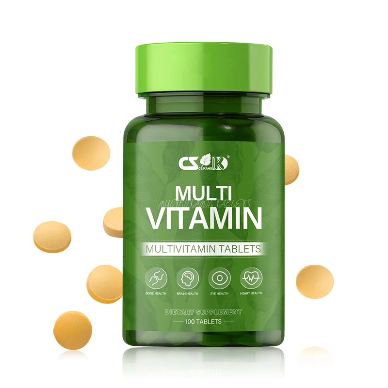 GMP Certified Multivitamin Tablets Natural Multi Vitamins Minerals Organic Extracts Vegan Vegetarian Best For Daily Energy