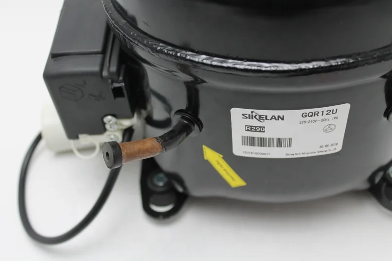 GQR16U SIKELAN R290 220V LBP domestic fridge freezer refrigerator hermetic reciprocating 5 8 HP propane refrigeration compressor