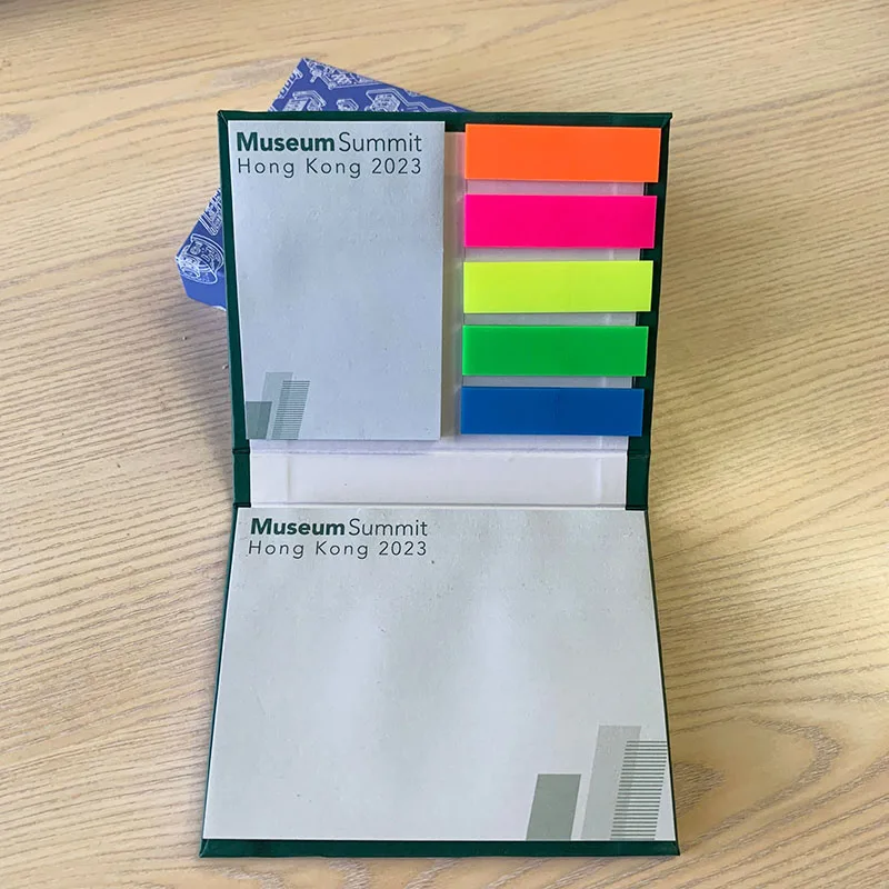 Promotional memo pad sticky notes with hard cover
