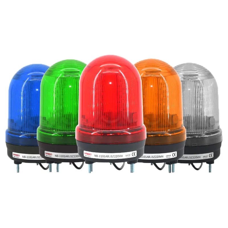 Rotary stroboscopic beacon alarm With buzzer 12v24v 2w NB-1101AJ warning strobe light