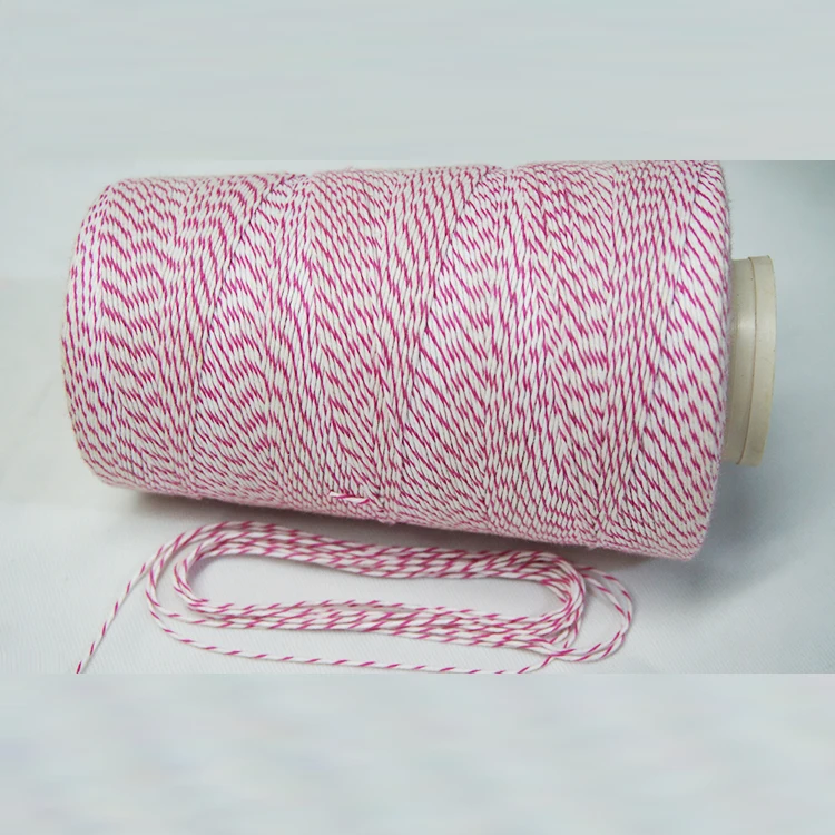 0.8mm pure cotton multiple color yarn yarn gift packing rope