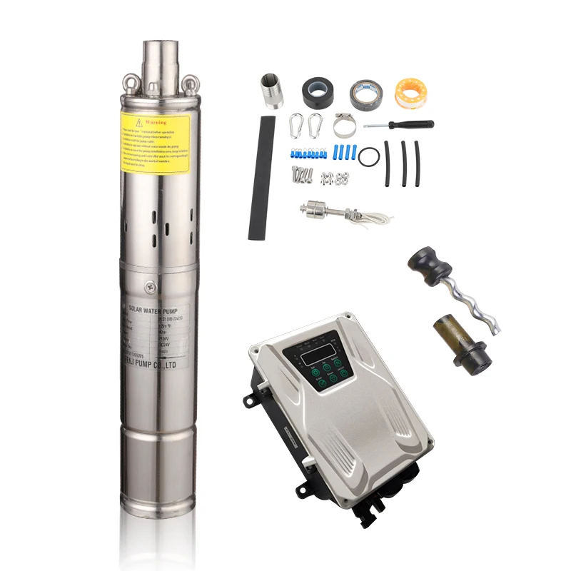 high quality 100m head lift submersible solar water pump 3 screw solar water pump deep 24 v solar samarsebal pump