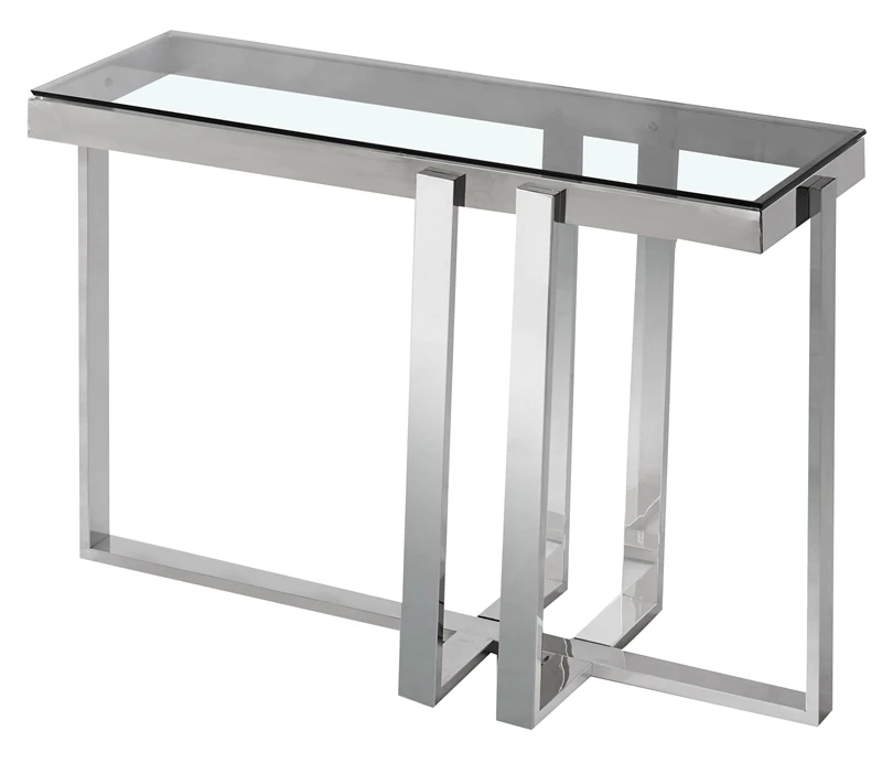 
Hot Sales clear glass Top gold sideboards end table console Table For Living Room, Modern Cocktail Table 