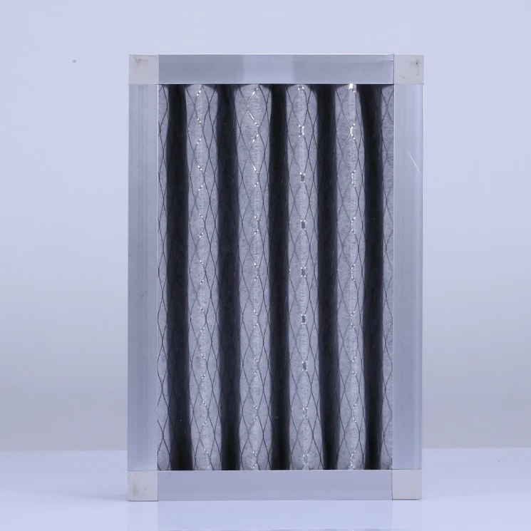 High quality Aluminum Frame Activated Carbon cloth media Molecular Air Filters