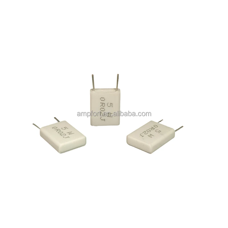 Non Inductive Cement Ceramic Encased Wire Wound Flameproof Metal Plate Resistors MPR BPR RX27-6 RGC 5W 0.02R