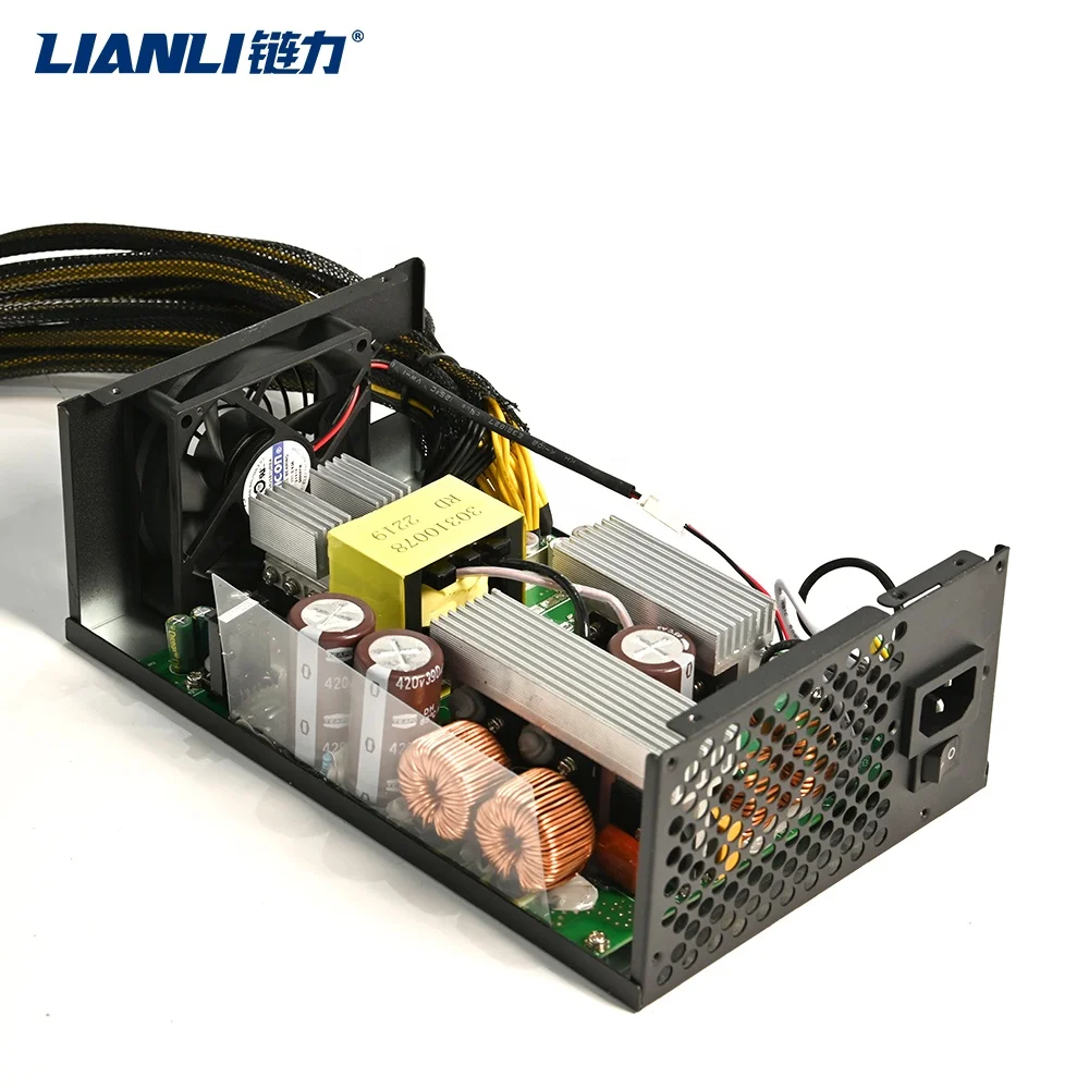 Блок питания с широким диапазоном напряжения 2000 Вт высокомощный импульсный источник 110-240 В до 12 адаптер 8 графических