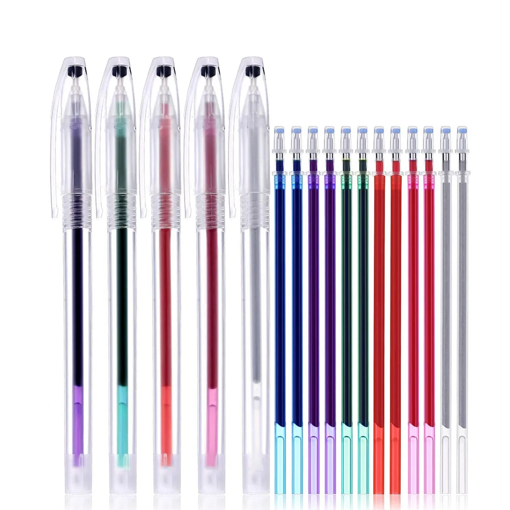 Many colors Fabric Marker Pen High Temperature Vanishing Refill Air Erasable Heating Vanishing Pen