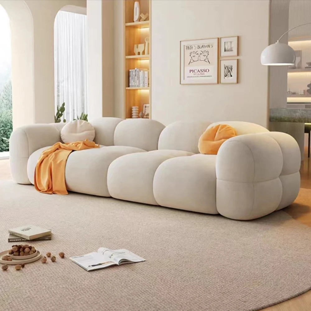 Solid Wood Frame Tufted Modular Fabric Sofa Good Price New Product for Apartment Living Room and Workshop Home Furniture