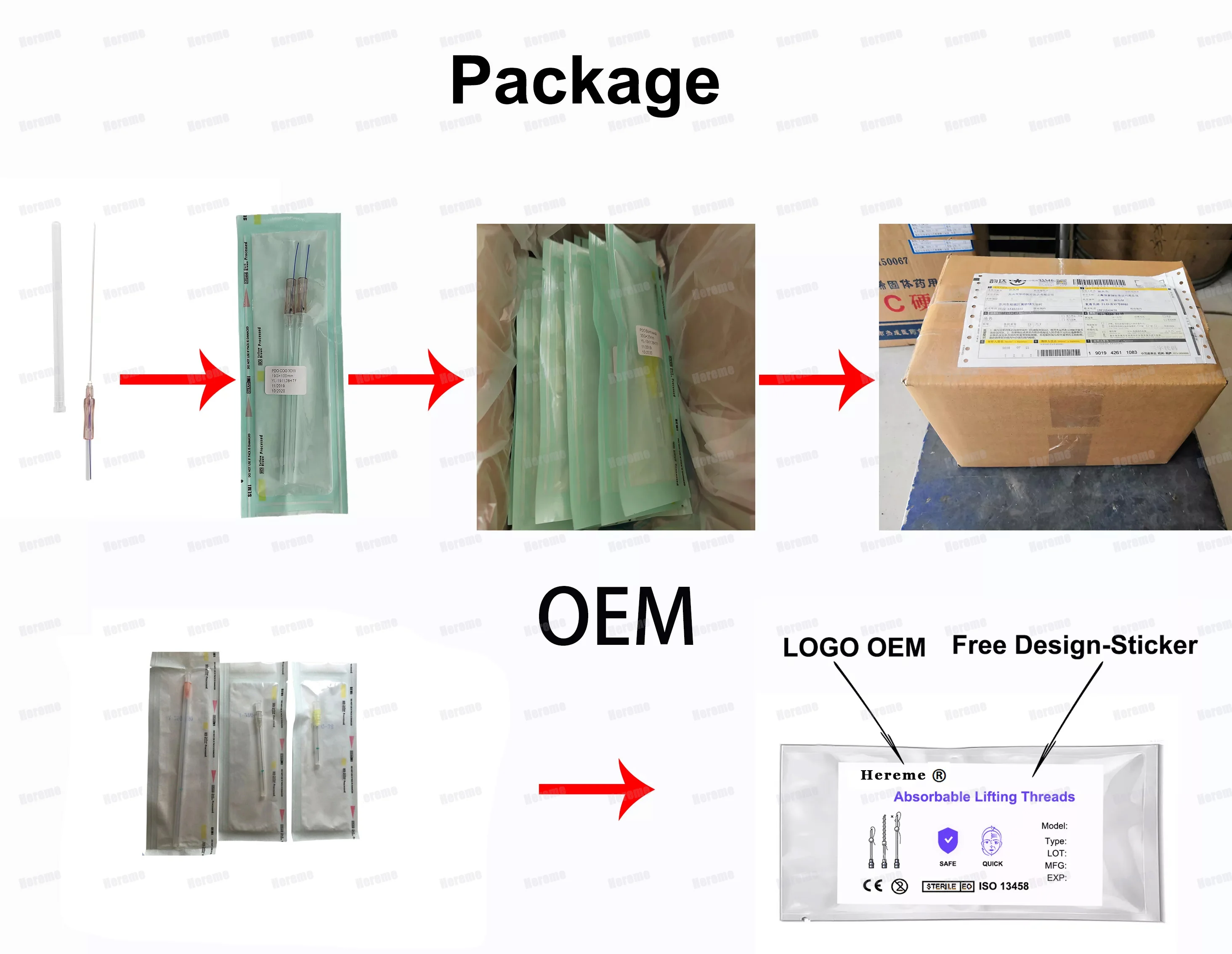 4D Cog  6D L PDO / PCL / PLLA Thread Lift Pdo Fish Bone Mono Thread For Lifting Face And Body