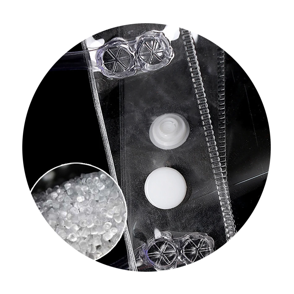 
All Transparent Portable Cosmetic Toy Gift Plastic PVC Packing Tote Bag With Handle 