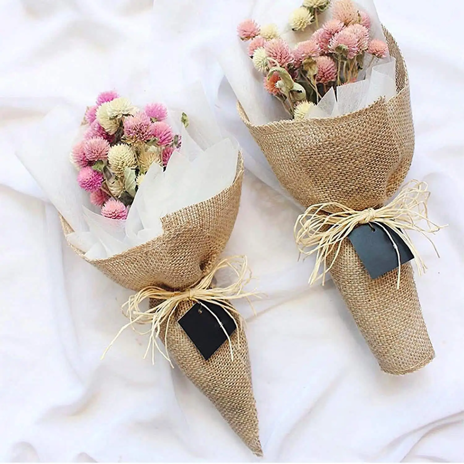 JIAHE Wholesale Eco Friendly Jute Fabric Made in China Natural Jute Hemp Burlap for Artwork DIY