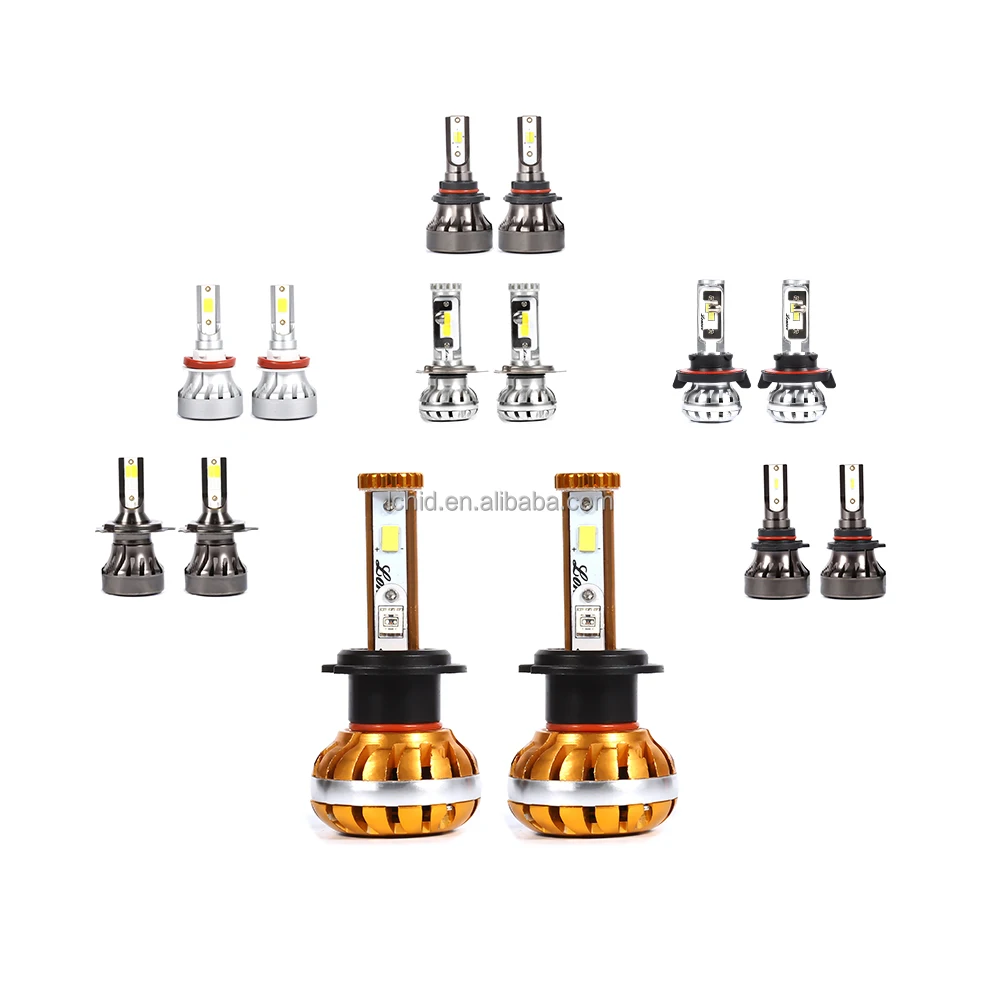 High quality Led Headlight Bulb Kit Mini 3000K 6000K 12000LM 9 - 32V White Super Bright Fog Light Headlight Lamps Car Light