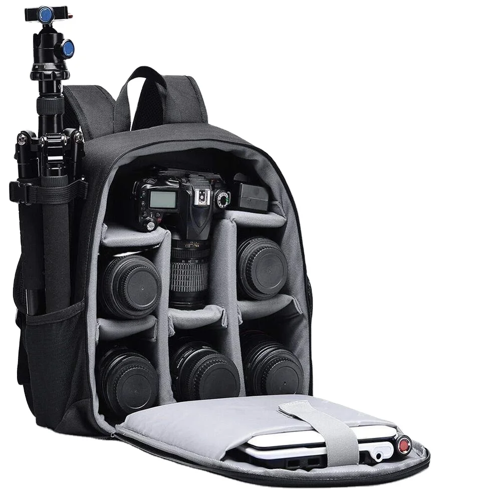 GATE Professional Camera Backpacks Water-resistant Large Capacity Bag for Digital DSLR Cameras Lens Laptop for Nikon Canon Sony