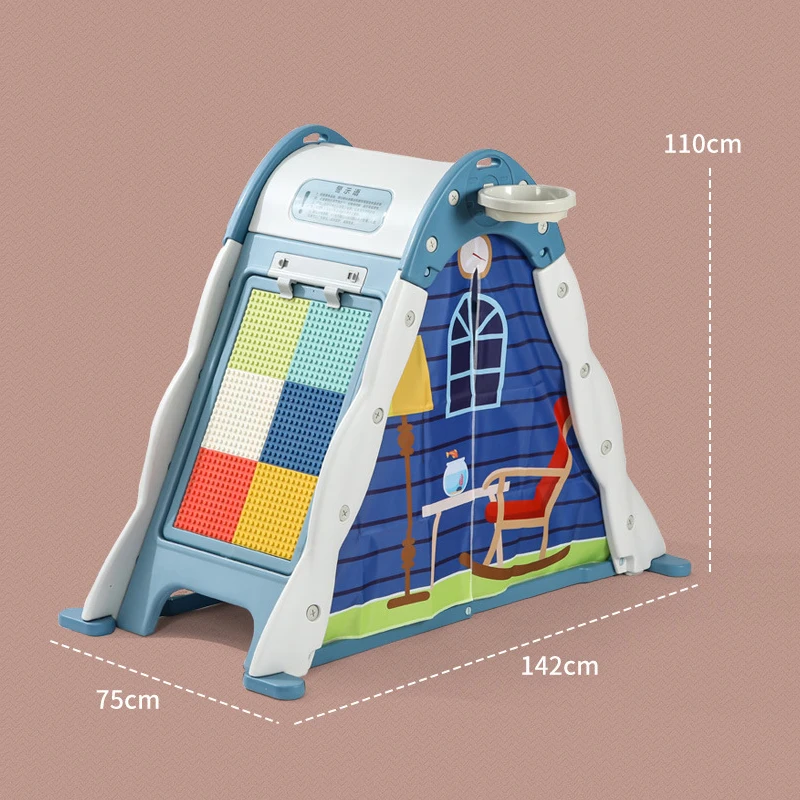 Folding Plastic Children Play House Tent Kids Tent Soft Toy Customize OEM kids indoor Climbing Frames play tent