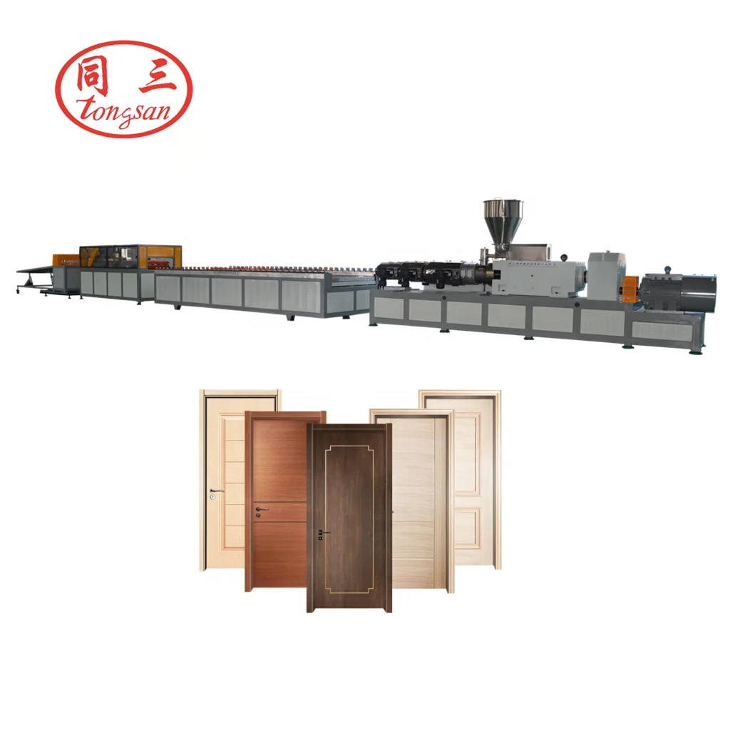 Wood Plastic Extruder PVC WPC Doors Machine Turnkey Project for door panel and door frame production line