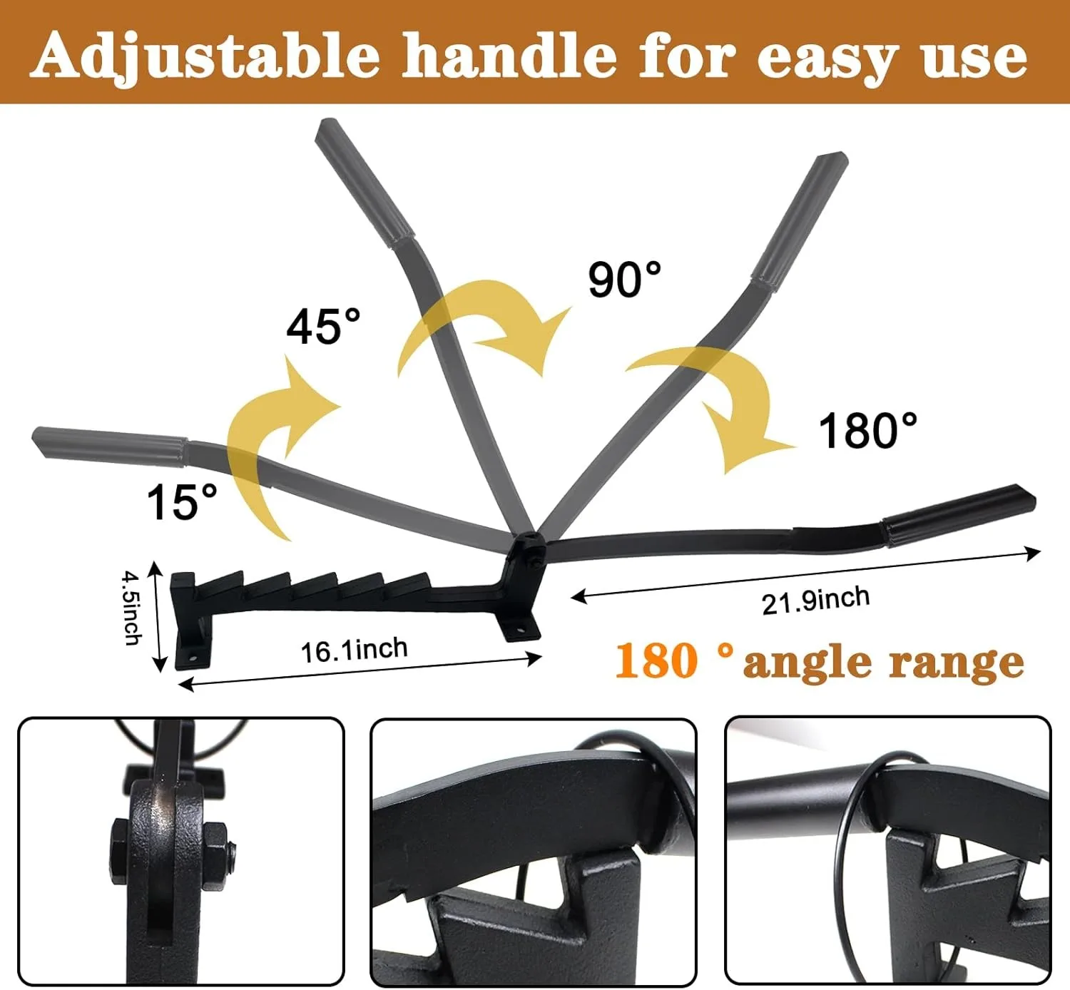 Firewood manual hand wall mounted log wood kindling splitter
