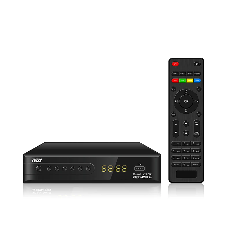 DVB-T2 ТВ-тюнеры с поддержкой нескольких языков бесплатная доставка HD-приемник OEM/ODM Заводская приставка