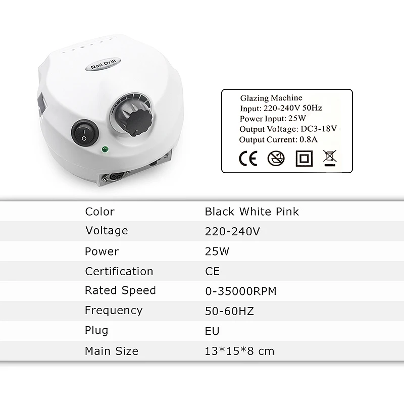 High Quality 35000rpm Nail Art Drill Tool kit Set Acrylic