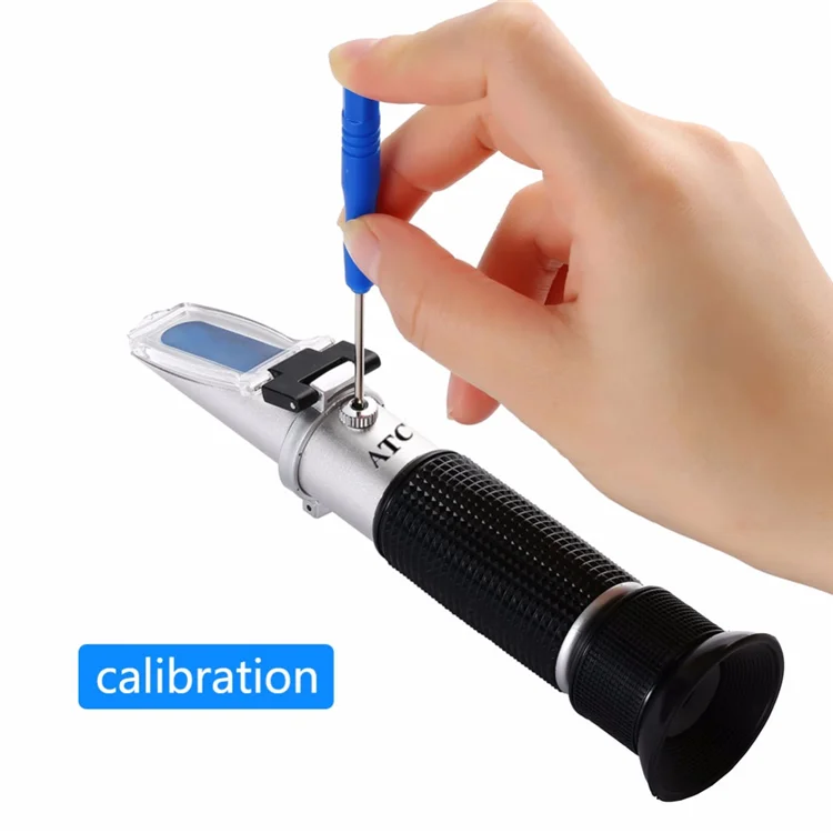 Beer Wort Wine Refractometer Brix Brewing Dual Scale - Specific Gravity 1.000-1.120 and 0-32%