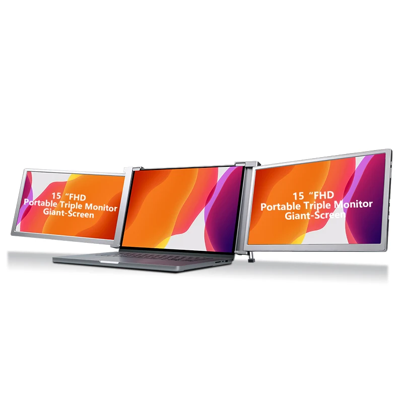 Портативный монитор 15 дюймов расширитель экрана ноутбука двойной дисплей FHD IPS монитора для совместимого Mac