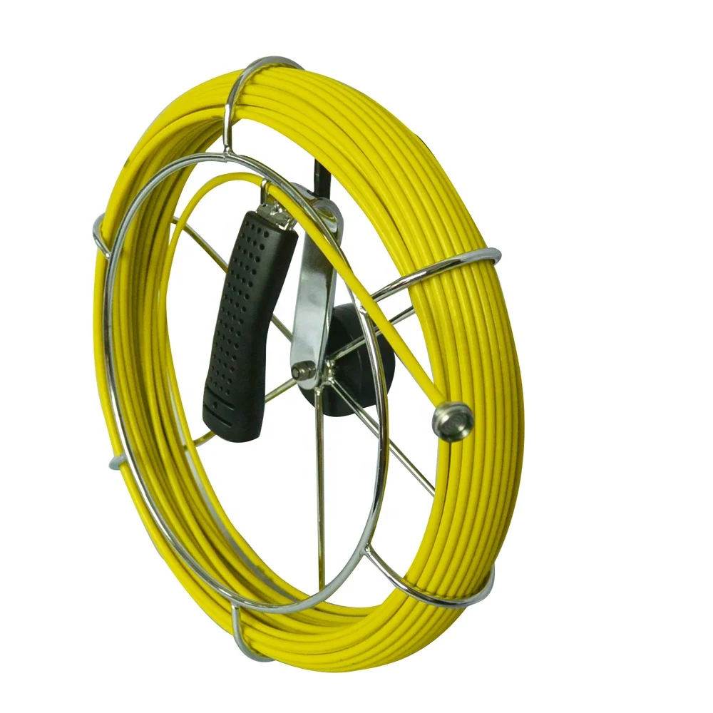 Pipe inspection system spare part 20m 30m 50m fiberglass push rod cable