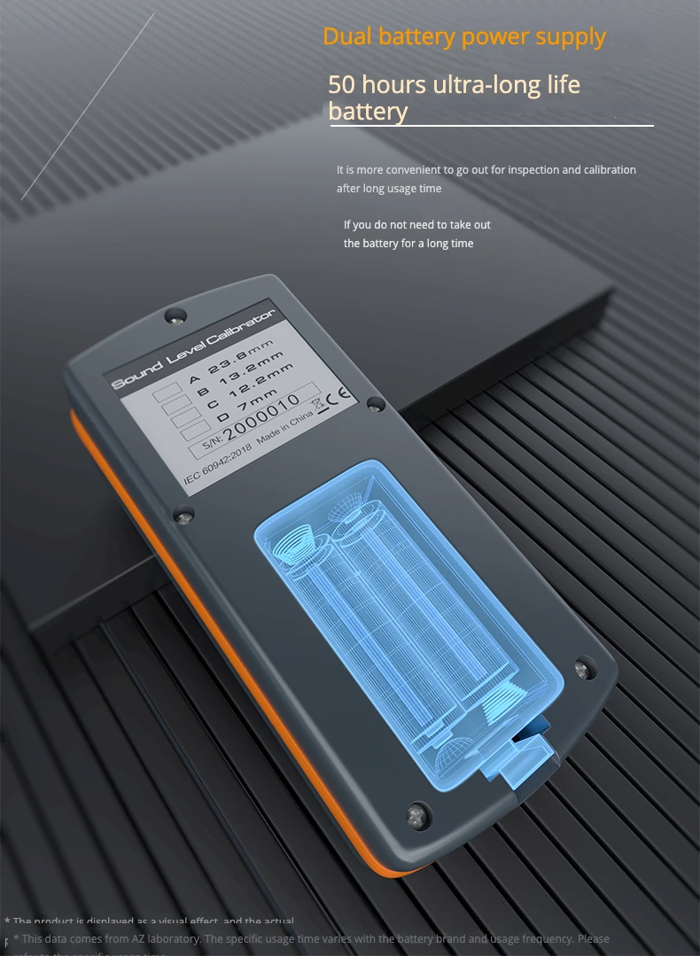 AZ8930 94 дБ 104 114 1000Hz портативный тестер шума калибратор измерителя уровня