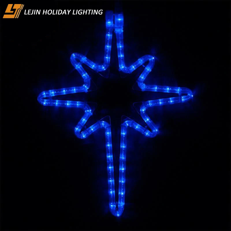 Professional Led Christmas Star String Lights For Festoon Motif Light Fast Delivery