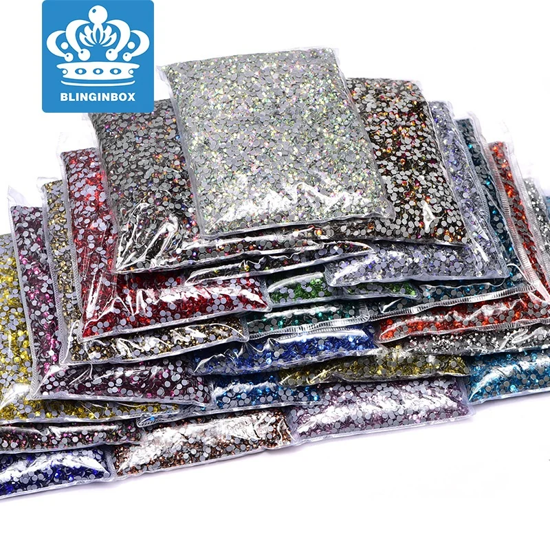 14400pcs Big bag Glitter Strass ss3-ss20 HotFix Stone Hotfix Rhinestone Crystal Glass Rhinestones for Decoration birkin bag