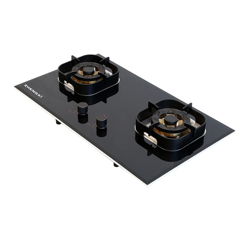 New Design Home Appliance Gas Stove Build in Gas Stove 2 Burners Blue Flame