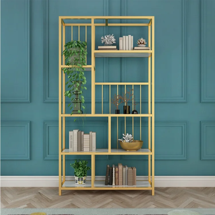 Металлическая Легкая Роскошная настенная полка, металлическая настенная подвесная маленькая книжная полка, настенная полка для хранения в гостиной, железная полка