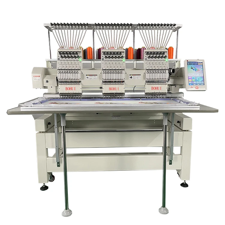 High Speed Computer Embroidery Machine 3 Head Multi-head Embroidery Machine for Sales