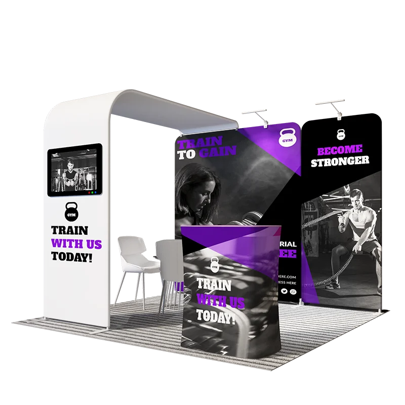 Aluminum stand Portable trade show stand can be customized