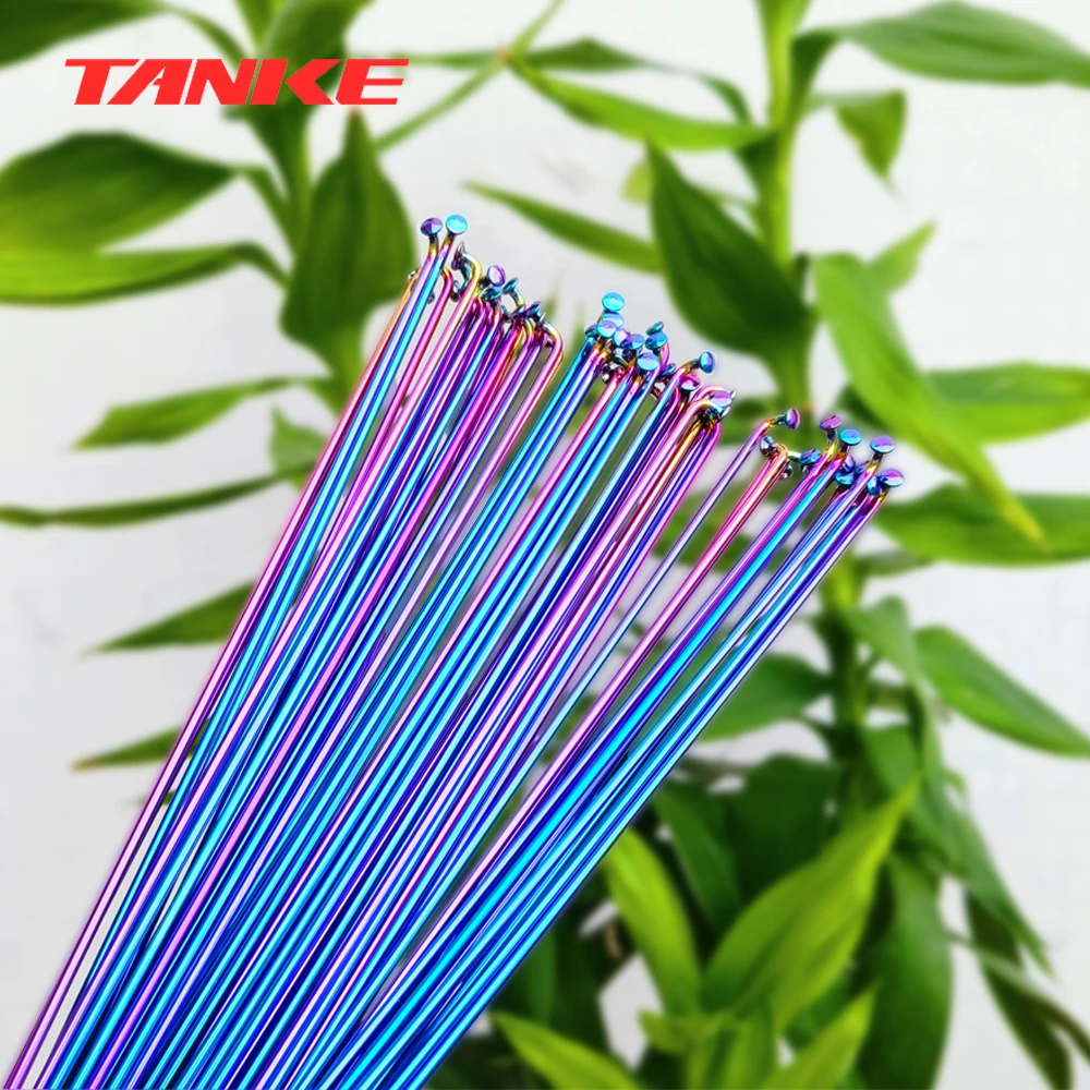 1 Pcs Rainbow Bike Radius 26 27.5 29 Inch Wheel Road Bicycle Spokes Stainless Steel Mountain Bike Spokes