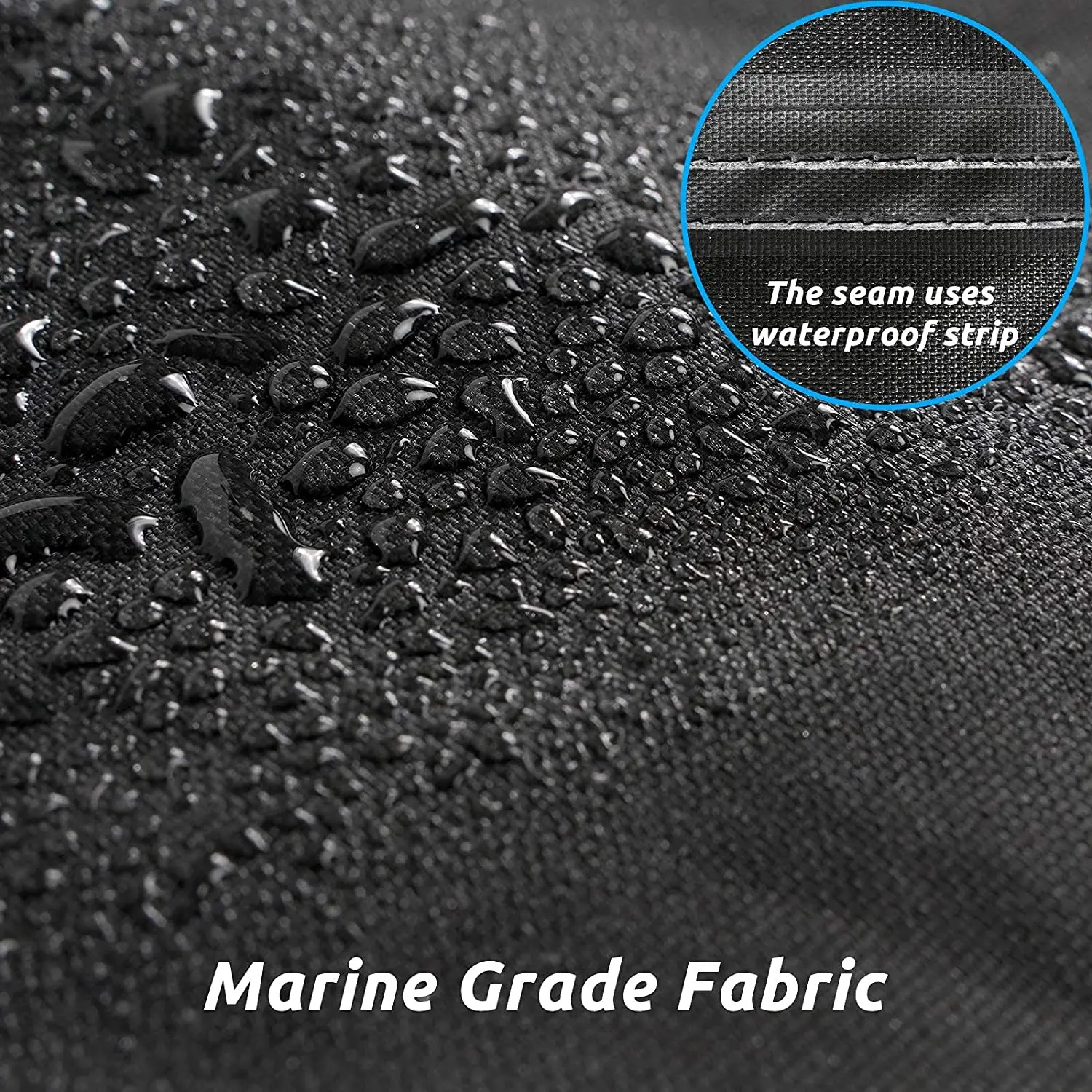 Heavy duty waterproof tractor cover, UV resistant marine class porthole compatible bass boat, V-hull fishing runway boat