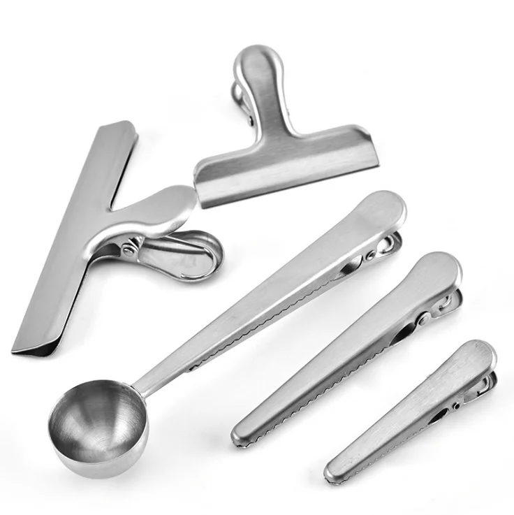 430 Stainless Steel Heavy Duty Air Tight Seal Clamp For Keep Food Fresh Prevent Spillage Kitchen Gadget