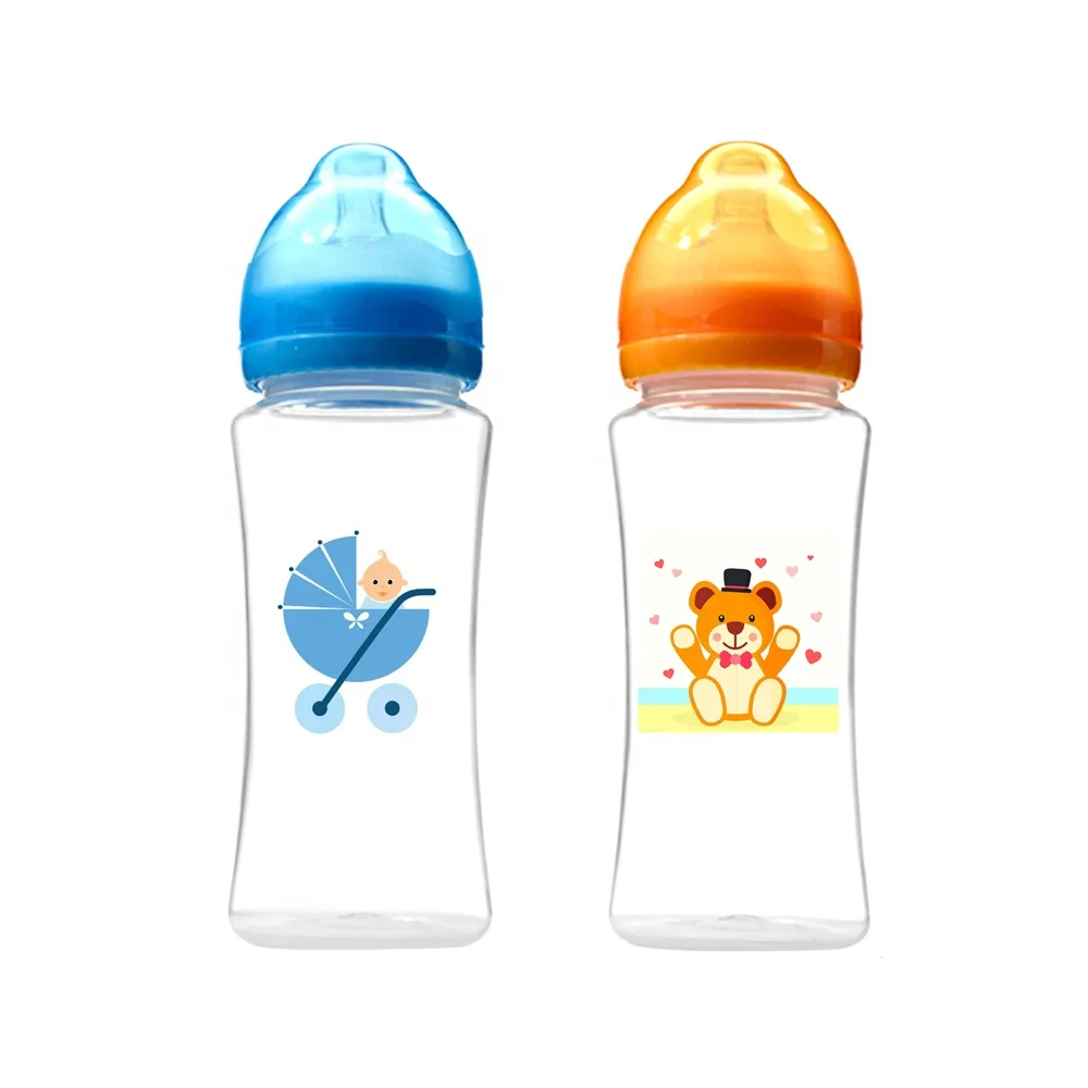 food grade BPA free infant milk feeding bottles easily gripped baby nursing bottle