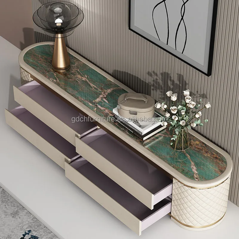 Modern luxury household furniture TV cabinets TV tables media consoles living room Solid wood  TV cabinets