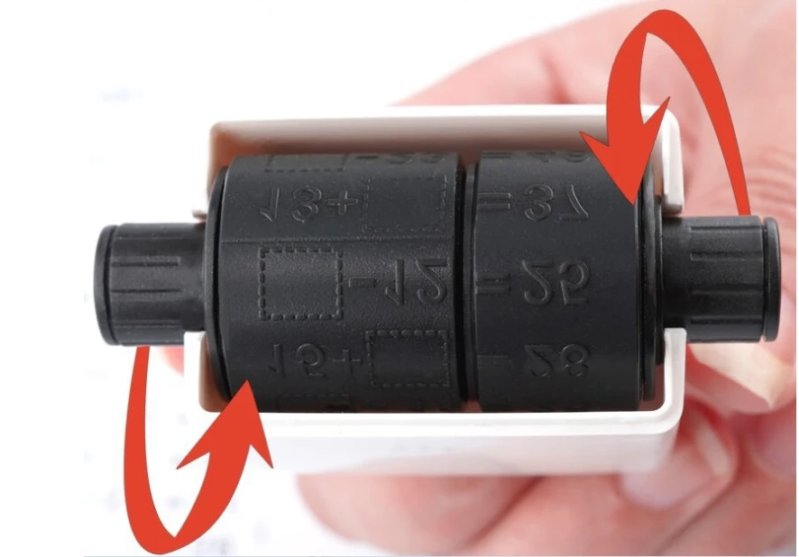 2023 reusable educational mathl Rolling Stamp Addition Subtraction Multiplication Division Seal Arithmetic Artifact Math Roller
