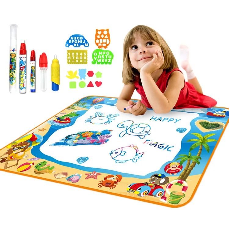 
Large Magic Aqua Doodle Mat Coloring Painting Water Drawing Mat With Pen Educational Toy For Kids 