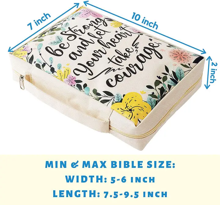 2022 Custom new Design Women Travel Lightweight book cover sublimation bible covers