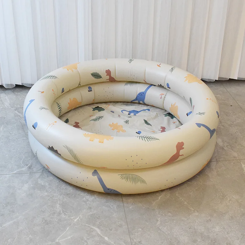 Inflatable Mermaid Kiddie Pool Round Blow Up Kids Pool Toddler Swimming Pool