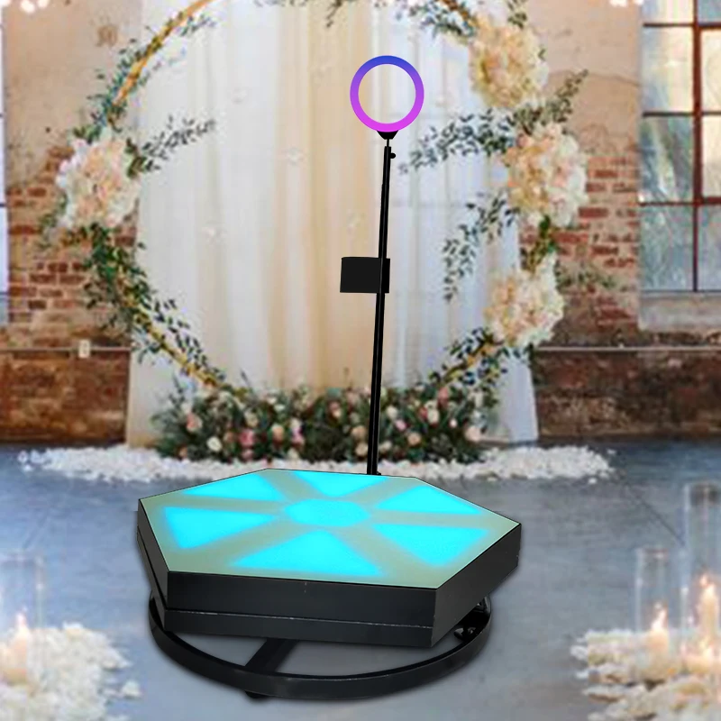 party artifact portable automatic photobooth automatic rotating selfie 360 video booth for wedding party