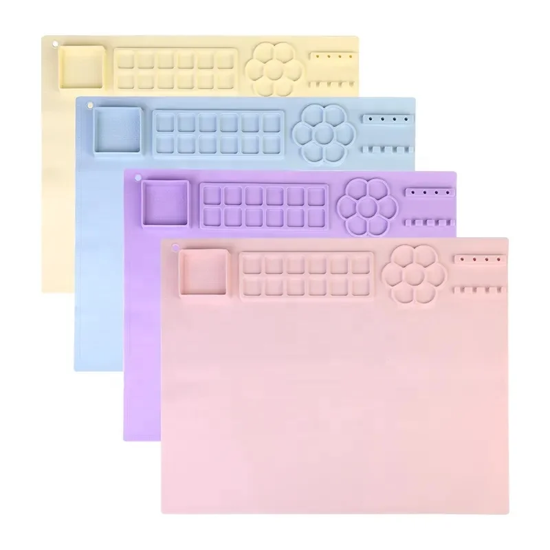 Factory hot-selling Multi-Style painting toys Craft Mat kids drawing board doodle pad silicone painting mat