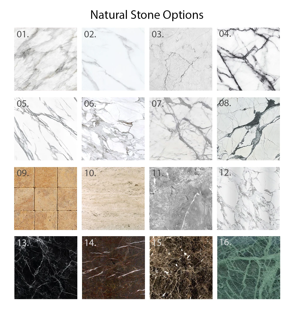 Natural stone options