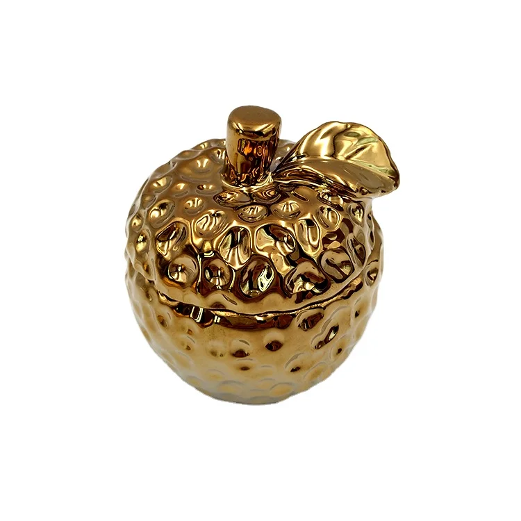Ceramic Apple Jewelry Box Ring Dish Decorative Trinket Box Home Decor, Thanksgiving Gifts Mom Gifts for Christmas