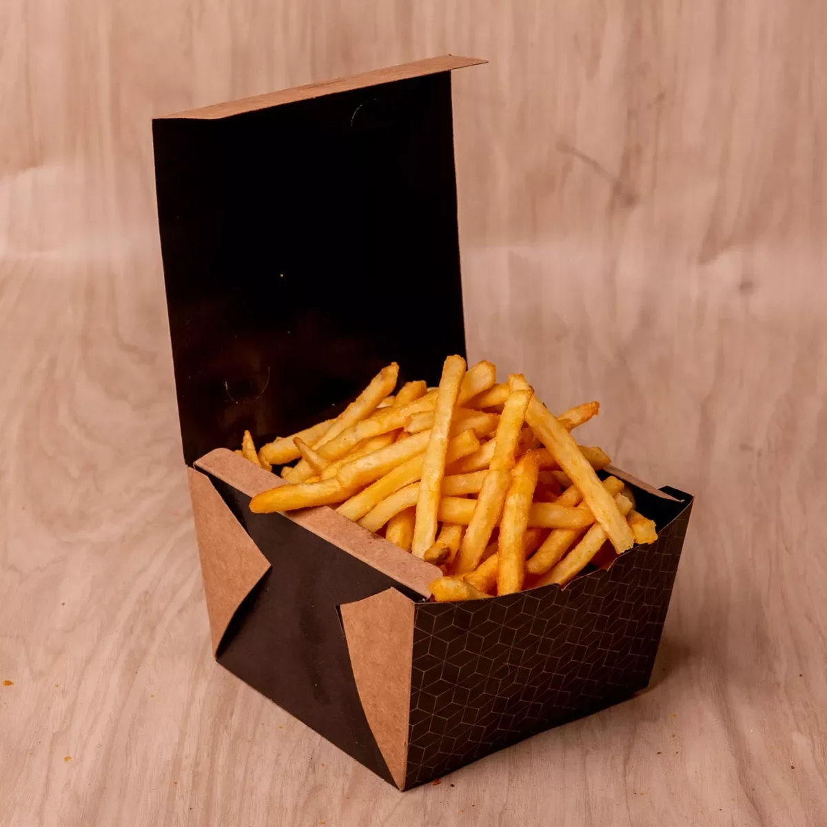 Best Selling Kraft Paper Take Away Food Grade Fast Food Fried Chicken Burger Fries Packaging Paper Box