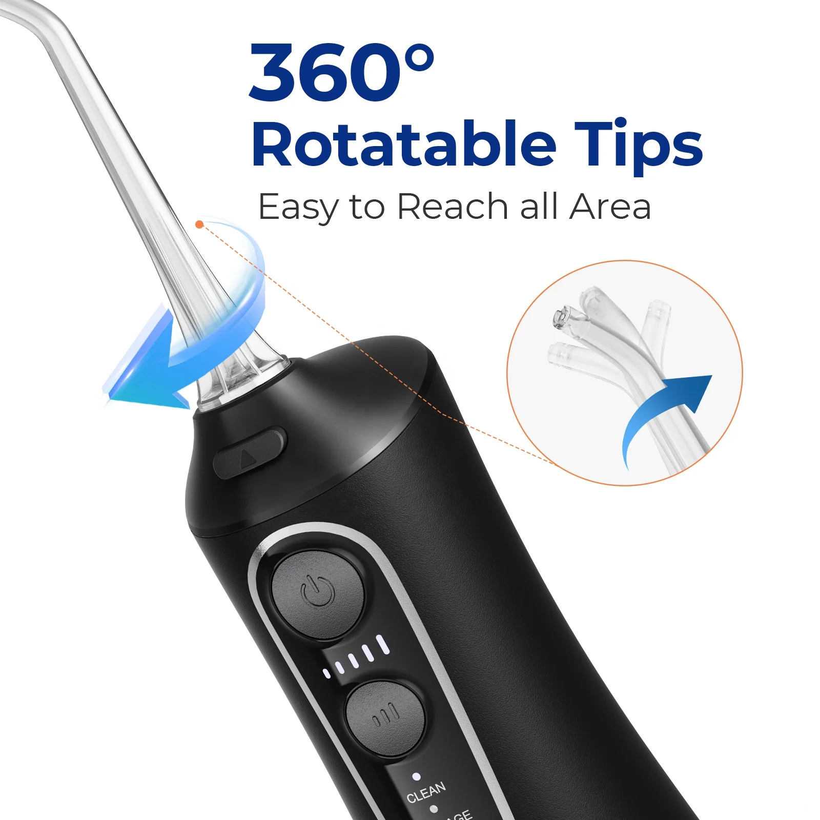 Bitvae C6 Teeth Oral Irrigator Dental Manufacturer Portable Tooth Cleaner USB Rechargeable Water Flosser